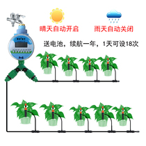 Lazy automatic watering artifact Balcony rooftop vegetable garden timer atomization spray dripping rod nozzle