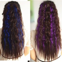 Wig Female horsetail long curly hair Dyed Wool Rolled Bubble Noodle Hot Ponytail High Horsetail Strap Style Grip Mar Tail