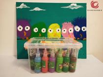 Kindergarten graffiti sponge seal DIY art supplies painting treasure childrens early education tools creative set painting