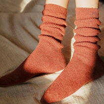Pile socks womens wool socks childrens socks autumn and winter thick stockings Japanese Korean Joker retro stockings women