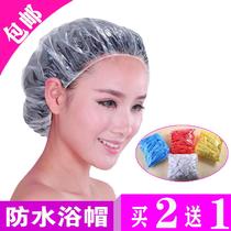Disposable shower cap female waterproof adult womens headgear hotel thick bath shower cap baking oil dye hair 100