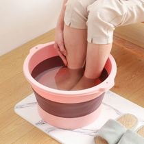 Foldable foot bath foot bucket basin portable massage foot basin over the lower leg over the knee plastic to save space