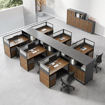 Station desk minimalist modern screen furniture 4 persons staff table 6 persons cassetto financial office table and chairs combination