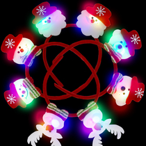 Christmas Decorations Christmas Head Ring Adult Christmas Hat Head Accessories Hair Stirrup Hoop Glowing Children Presents Small Gifts