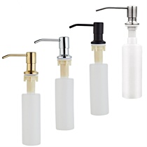 Kitchen 304 stainless steel sink soap dispenser black clean to soap wash mobile phone