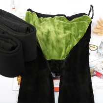 Pregnant women leggings plus large size underbelly stockings autumn and winter pantyhose plus velvet padded padded feet socks