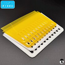 Yellow Ultra-thin Bull Fascia Plastic Squeegee Sticker Wall Paper Wallpaper Transparent Squeegee Putty Squeegee Plastic Scraping Scraper