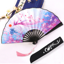 Double-sided antique 9-inch fan silk cloth folding fan men's fan Chinese style girls Chinese clothing accessories summer portable folding fan