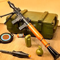 Toys 5 boys 3 years old 4 children 6 above Launcher rpg chicken eating equipment 7 Set rocket barrel 8 Toy gun 9