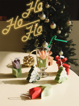 pearyhome Christmas scented candles ins cute festive atmosphere ornaments home decoration handmade aromatherapy