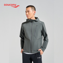 Saucony Sokany coat men 2021 autumn new Sportswear hooded waterproof double-layer windbreaker jacket