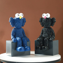 Creative trend gift practical net celebrity kaws doll housewarming personality cute cartoon toy tissue box decoration