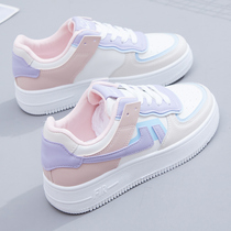 Small white shoes women 2021 autumn and winter new trendy shoes Korean version of Joker student board shoes casual white shoes thick bottom women shoes
