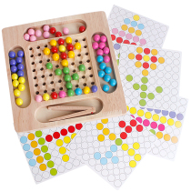 Children clip beads rainbow elimination music puzzle thinking training toy concentration girl boy tremble interactive class