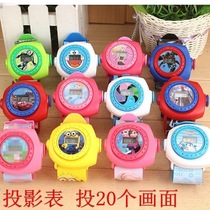 Thomas cartoon luminous childrens watch girl creative kindergarten baby male student projection toy electronic watch