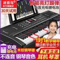 Charging smart 61-key multifunctional electronic piano beginner adult children beginner teacher elementary school piano toy