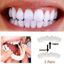 Temporary dentures set for the elderly to eat and chew dentures artifact universal missing teeth cover incisors adult simulation tooth sets
