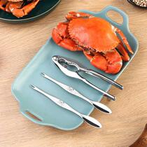 Seafood simple crab clamp peeling crab tool shelling crab scissors kitchen scissors three sets of crab needle crab feet