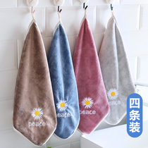 Thick towel hanging super absorbent towel cute Korean handkerchief kitchen bathroom towel