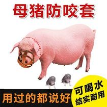 Sow bite-proof sleeve tool thickened piggy shroud can drink water beak breathable Pig pig pig cub protective sleeve thickened
