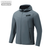 Li Ning coat men 2021 new fitness series windproof plus velvet casual hooded sports windbreaker AFDR513