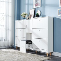  Ultra-thin 17cm simple modern narrow shoe cabinet dump Nordic household door entrance foyer cabinet with shoe stool customization