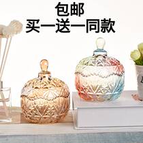 Toothpick jar Color beautiful storage jar Candy Jar Glass Eurostyle Sugar Jars Toothpick Box Containing Jar Pendulum 