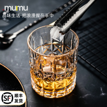 mumu European light luxury crystal glass whisky wine glass set home exquisite gift combination set