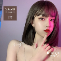 Whine wig female net red bobo head temperament buckle net red jk natural Korean girl short straight hair full headgear