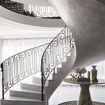 Langya wrought iron stair handrail Modern simple light luxury column guardrail railing fence bay window indoor customization