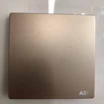ABB single-control switch socket one open household wall 86 type Xuan Zhi Chaoxia gold L one single open