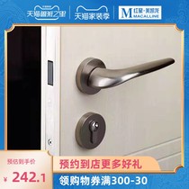 TATA wooden door standard with indoor door lock silent lock room door lock sanitary lock nickel Drawing# 002J