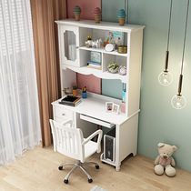 Papasa new home desktop computer desk bookcase computer desk desktop home 1 2m white learning desk
