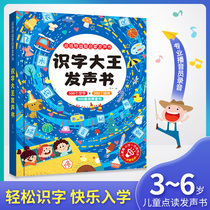 Early education childrens literacy King card 3000 Enlightenment kindergarten literacy book pen artifact sound wall chart point reading