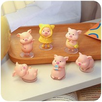   Car decoration girls high-end goddess cute piggy car decoration car center console creative personality car decoration
