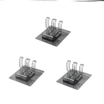 Room toilet gargling cup holder single simple discharge of toothbrush holder No marks strongly pasted with perforated perforated shelf for rent
