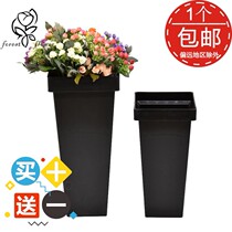 Square flower bucket plastic flower barrel waking flower bucket home flower arrangement bucket flower bucket flower flower arrangement bucket