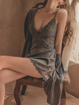 Wei secret lingerie seduction nightgown passion suit silk sexy tease lace sling mood pajamas female