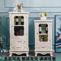 European style wine cabinet modern minimalist tea cabinet solid wood wine cabinet storage cabinet storage cabinet porch sideboard living room cabinet