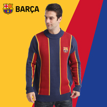  Barcelona club goods 丨 Barcelona official new season red and blue sweater Messi football fan sweater thick