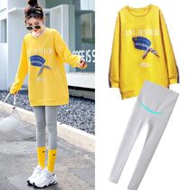 Pregnant woman Spring and autumn T-shirt sweet and beautiful Korean version 2022 new guard clothes autumn clothing suit stylish long sleeve blouse personality wave