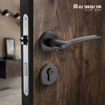 Famous door silent door lock Indoor bedroom door lock Door handle lock American household universal magnetic door lock