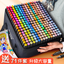 touch Mark pen double head 60 80 color art students special set 168 color primary school students with 48 color animation color watercolor pen brush painting 1000 color full set of children oily 120