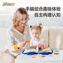 Anshu Zaobao teaches baby Jinger to tear up Montessori 1 quiet book-3-year-old play three-dimensional treasure cloth book can be bitten