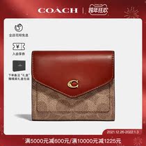 (New Years New Year) COACH COACH Color Classic Logo Canvas WYN Small Wallet