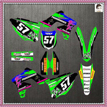 Motocross motorcycle film Kawasaki KX250F decal KXF450 decal KX65 whole car modified crystal film sticker