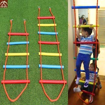 Childrens ladder climbing indoor household climbing rope ladder toy indoor exercise equipment Kindergarten climbing ladder folding outdoor
