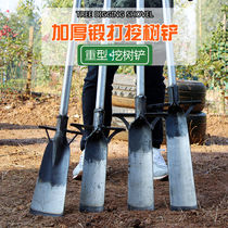 Manganese steel Luoyang shovel hole digging soil small mini shovel head seedling digging pit digging root artifact shovel farming