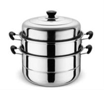 I want to buy 34 aluminum pot steamer stainless steel grate real pot 22 soup pot single layer steamer small household flat bottom partition