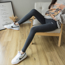 2022 spring new elastic thin pregnant women bottoming pants spring and autumn high waist belly wear pregnant women pants